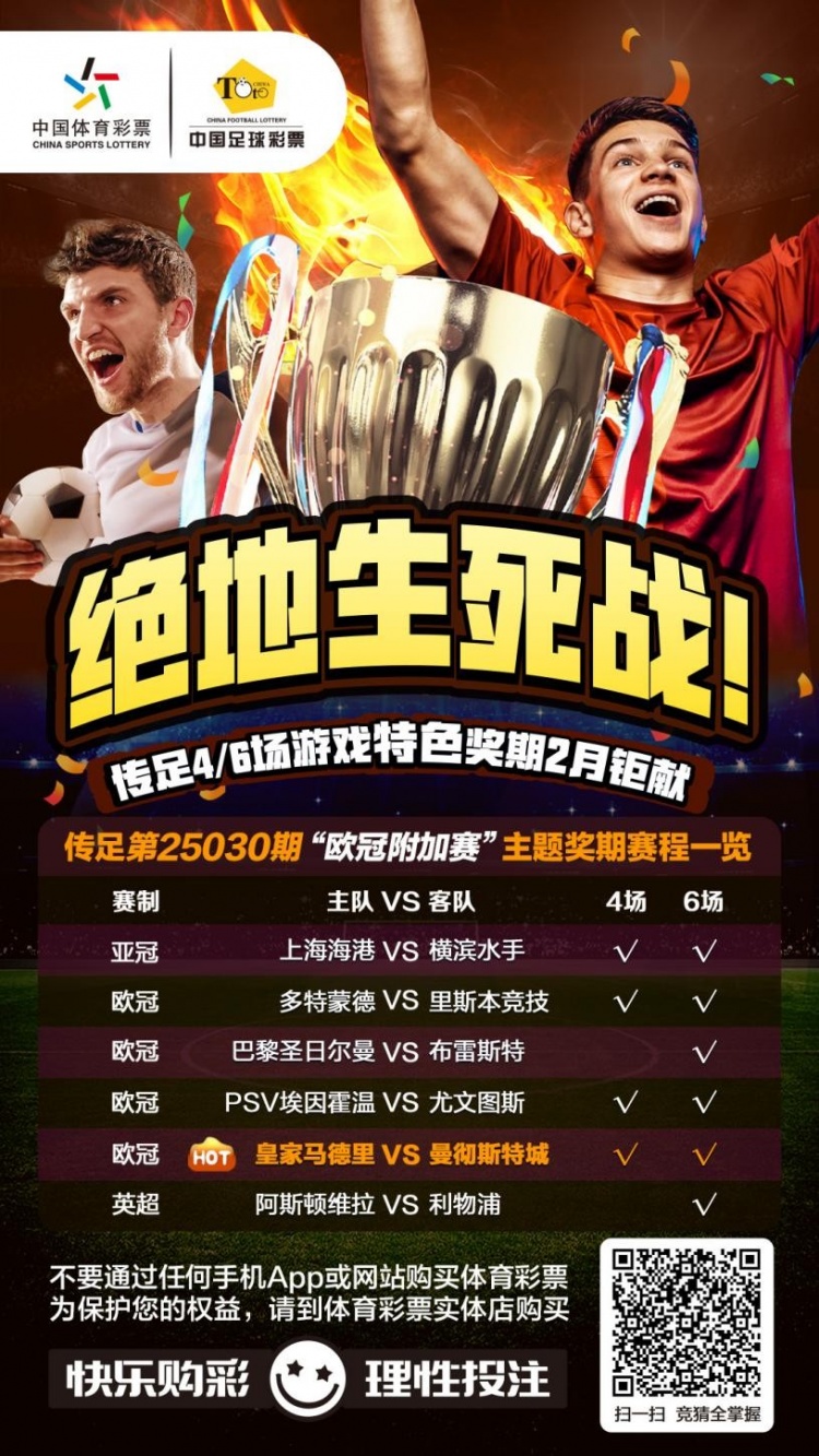  絕地生死戰！傳足特色獎期第25030期聚焦歐冠附加賽
